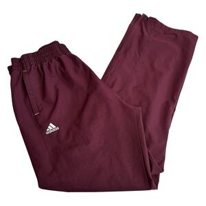 Adidas maroon track pants